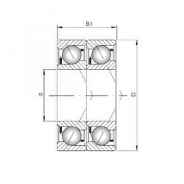 ISO 7012 BDT Rolamentos de esferas de contacto angular
