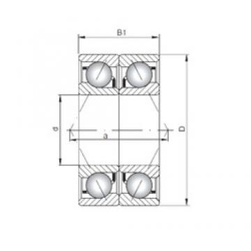 ISO 7017 ADB Rolamentos de esferas de contacto angular